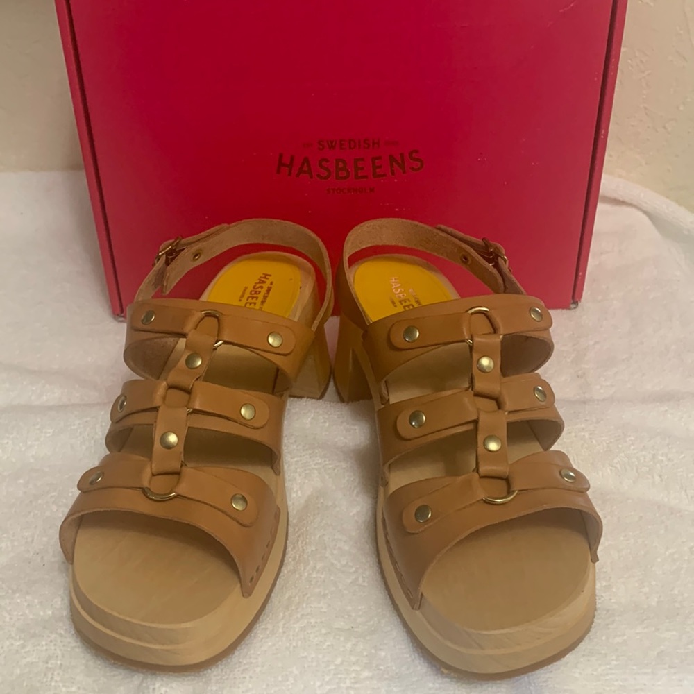 Swedish Hasbeens Sandals size 37 NIB
